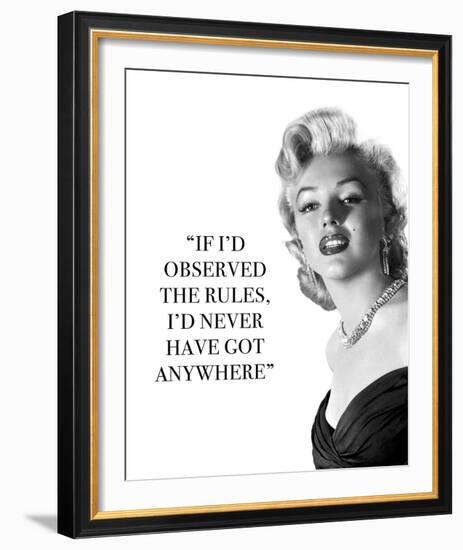 Iconic Inspiration - Rules-The Chelsea Collection-Framed Giclee Print