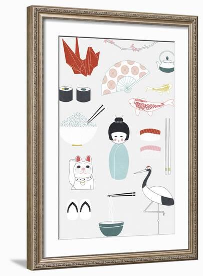 Iconic Japan-Clara Wells-Framed Giclee Print