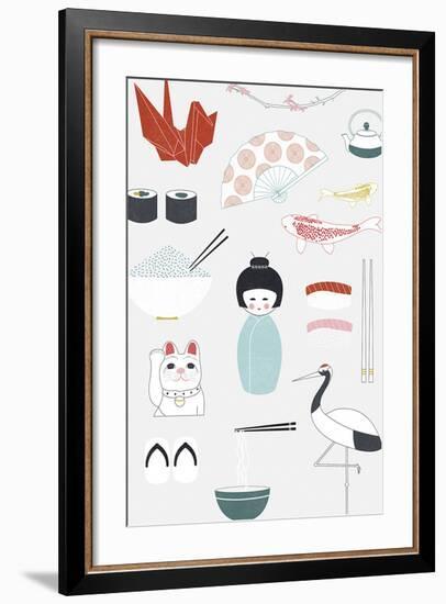 Iconic Japan-Clara Wells-Framed Giclee Print