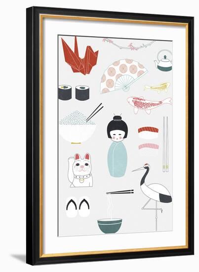 Iconic Japan-Clara Wells-Framed Giclee Print