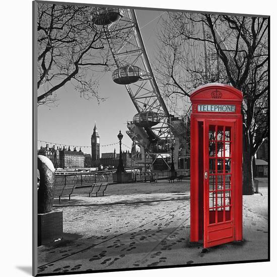 Iconic London I-null-Mounted Art Print