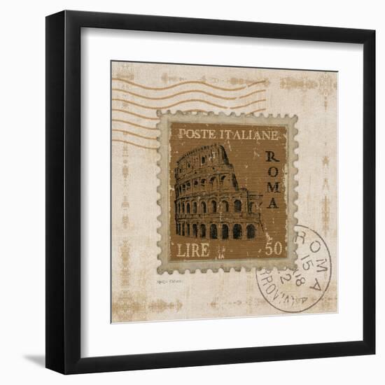 Iconic Stamps III Square-Marco Fabiano-Framed Art Print