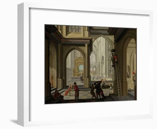 Iconoclasm in a Church, 1630-Dirck Van Delen-Framed Giclee Print