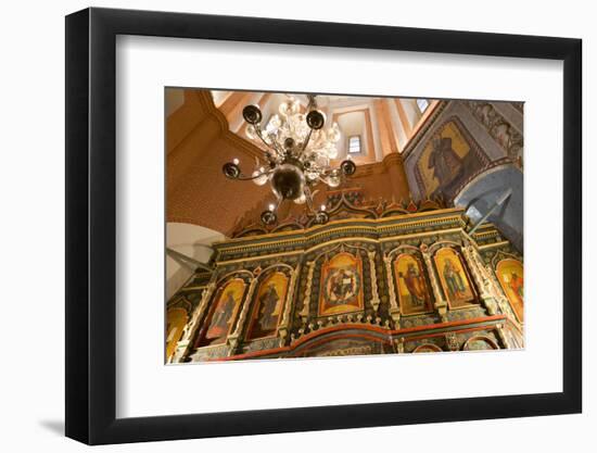 Iconostasis inside St. Basil's Cathedral, UNESCO World Heritage Site, Moscow, Russia, Europe-Miles Ertman-Framed Photographic Print