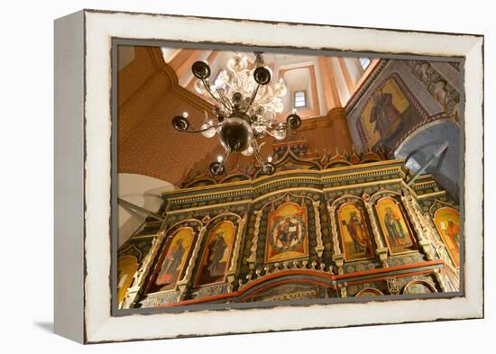 Iconostasis inside St. Basil's Cathedral, UNESCO World Heritage Site, Moscow, Russia, Europe-Miles Ertman-Framed Premier Image Canvas