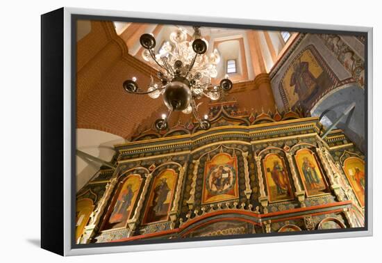 Iconostasis inside St. Basil's Cathedral, UNESCO World Heritage Site, Moscow, Russia, Europe-Miles Ertman-Framed Premier Image Canvas