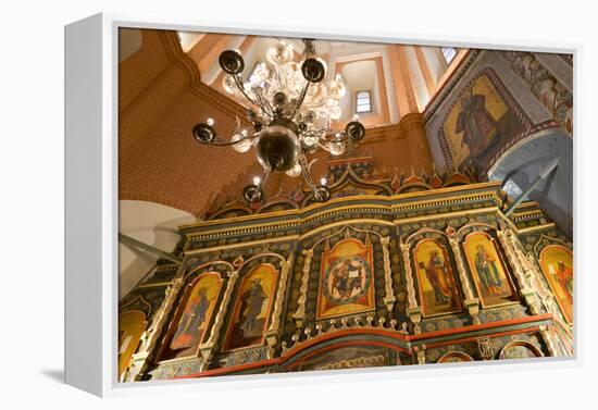 Iconostasis inside St. Basil's Cathedral, UNESCO World Heritage Site, Moscow, Russia, Europe-Miles Ertman-Framed Premier Image Canvas