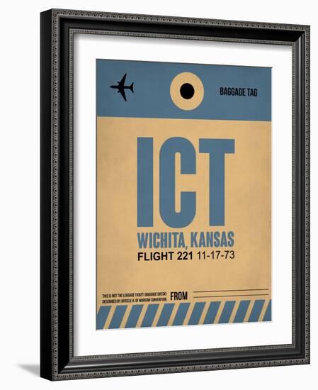 ICT Wichita Luggage Tag I-NaxArt-Framed Art Print