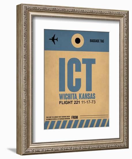 ICT Wichita Luggage Tag I-NaxArt-Framed Art Print