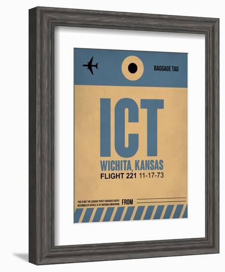 ICT Wichita Luggage Tag I-NaxArt-Framed Art Print