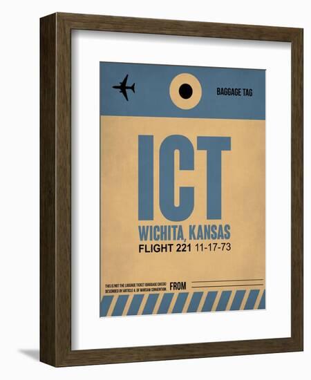 ICT Wichita Luggage Tag I-NaxArt-Framed Art Print