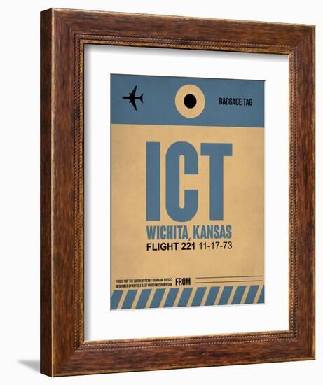 ICT Wichita Luggage Tag I-NaxArt-Framed Art Print