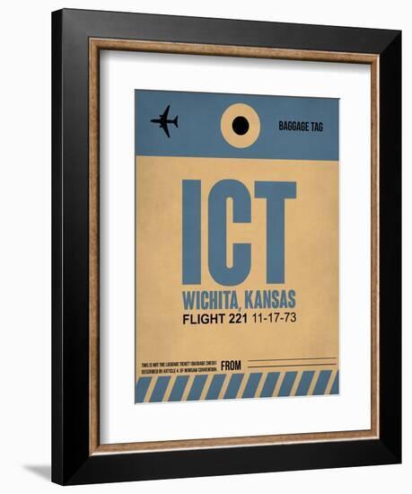 ICT Wichita Luggage Tag I-NaxArt-Framed Art Print