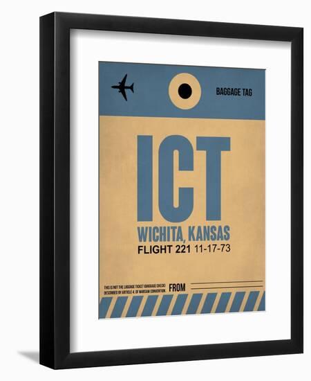 ICT Wichita Luggage Tag I-NaxArt-Framed Art Print