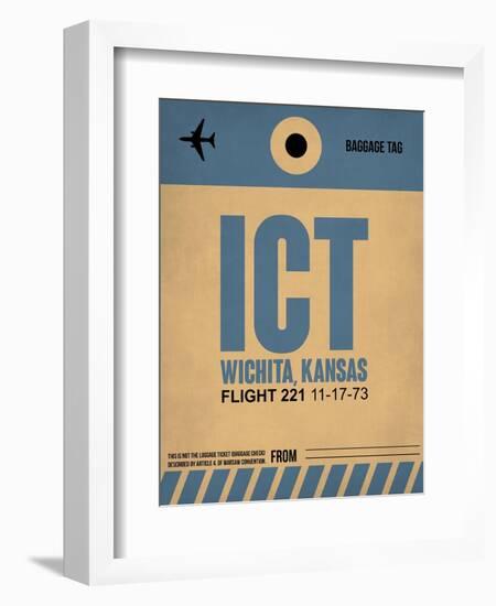 ICT Wichita Luggage Tag I-NaxArt-Framed Art Print