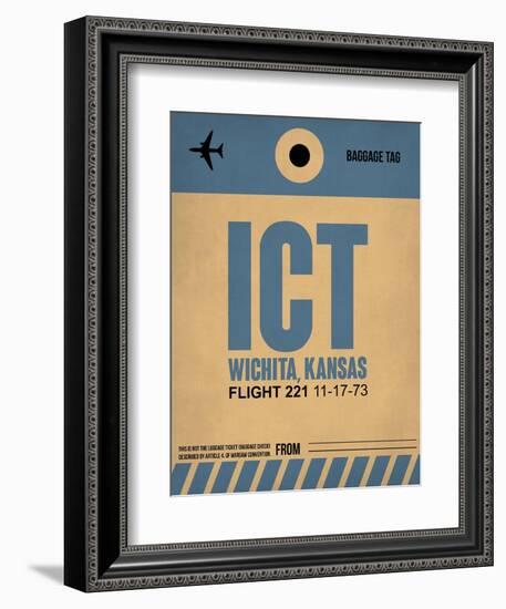 ICT Wichita Luggage Tag I-NaxArt-Framed Art Print