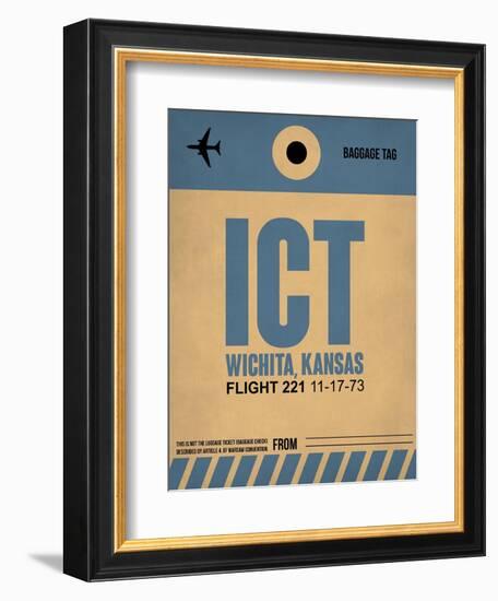 ICT Wichita Luggage Tag I-NaxArt-Framed Art Print