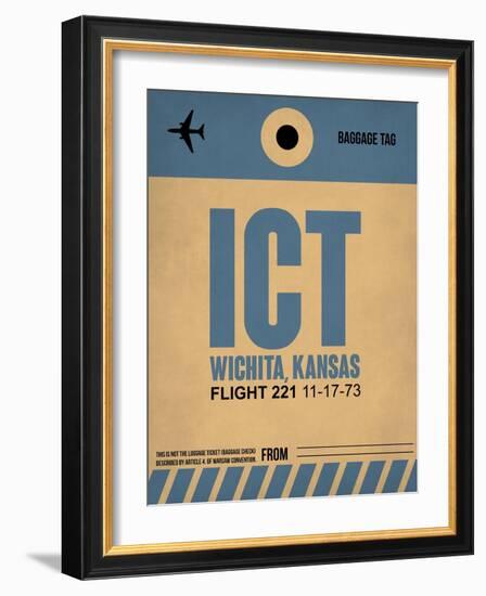 ICT Wichita Luggage Tag I-NaxArt-Framed Art Print