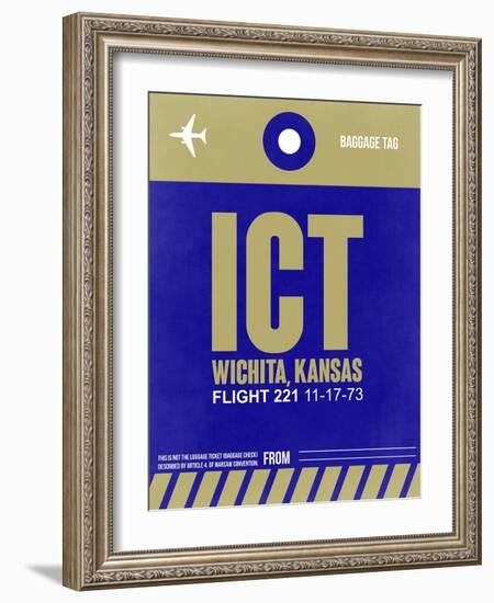 ICT Wichita Luggage Tag II-NaxArt-Framed Art Print