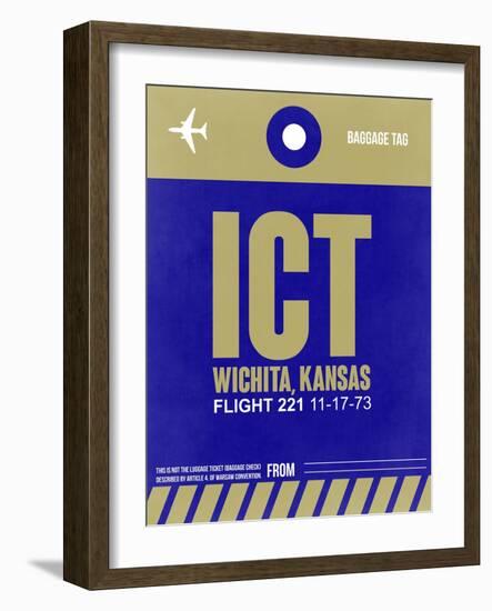 ICT Wichita Luggage Tag II-NaxArt-Framed Art Print