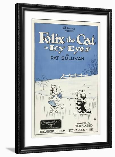 Icy Eyes, Peaches, Felix the Cat on US poster art, 1927-null-Framed Art Print