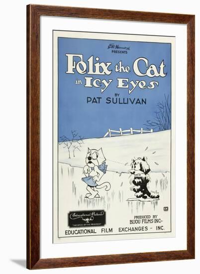 Icy Eyes, Peaches, Felix the Cat on US poster art, 1927-null-Framed Art Print