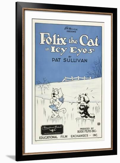 Icy Eyes, Peaches, Felix the Cat on US poster art, 1927-null-Framed Art Print