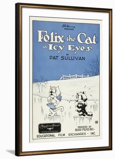 Icy Eyes, Peaches, Felix the Cat on US poster art, 1927-null-Framed Art Print