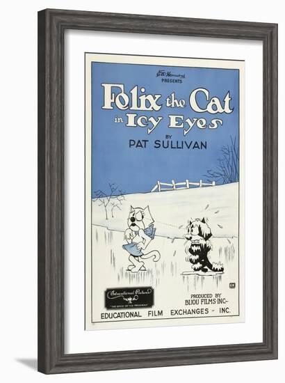 Icy Eyes, Peaches, Felix the Cat on US poster art, 1927-null-Framed Art Print