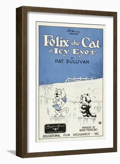 Icy Eyes, Peaches, Felix the Cat on US poster art, 1927-null-Framed Art Print