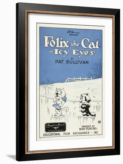 Icy Eyes, Peaches, Felix the Cat on US poster art, 1927-null-Framed Art Print