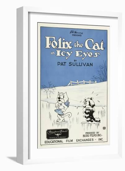 Icy Eyes, Peaches, Felix the Cat on US poster art, 1927-null-Framed Premium Giclee Print