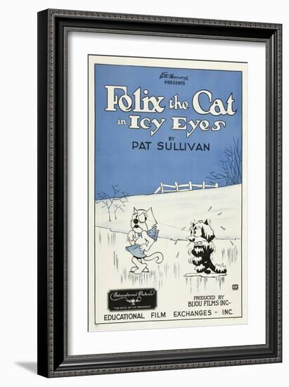 Icy Eyes, Peaches, Felix the Cat on US poster art, 1927-null-Framed Premium Giclee Print