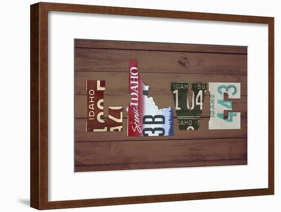 ID State Love-Design Turnpike-Framed Giclee Print