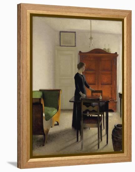 Ida in an Interior, 1897-Vilhelm Hammershoi-Framed Premier Image Canvas