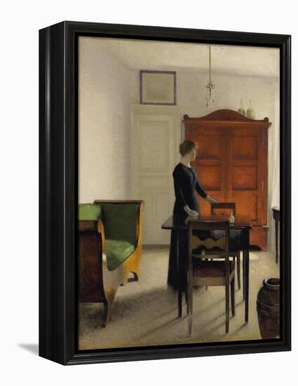 Ida in an Interior, 1897-Vilhelm Hammershoi-Framed Premier Image Canvas