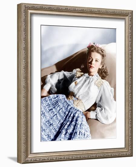 Ida Lupino, ca. mid-1940s-null-Framed Photo