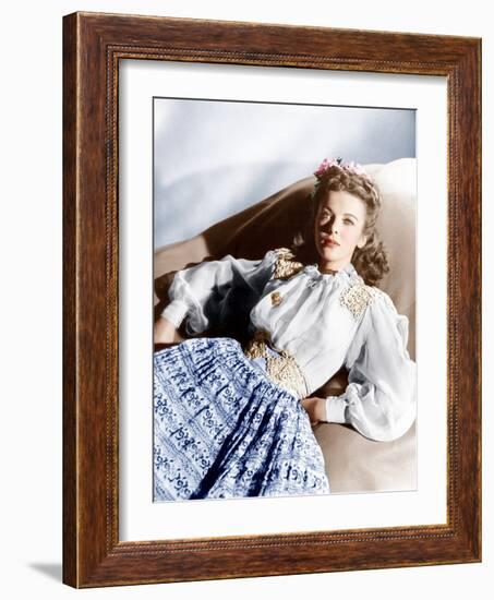 Ida Lupino, ca. mid-1940s-null-Framed Photo