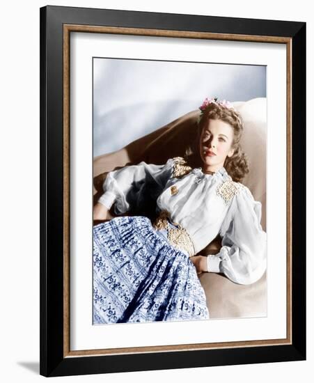 Ida Lupino, ca. mid-1940s-null-Framed Photo