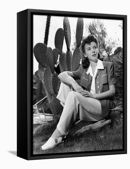 Ida Lupino, Portrait Used in Photoplay May 1941-null-Framed Stretched Canvas