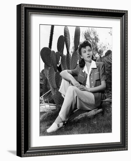 Ida Lupino, Portrait Used in Photoplay May 1941-null-Framed Photo