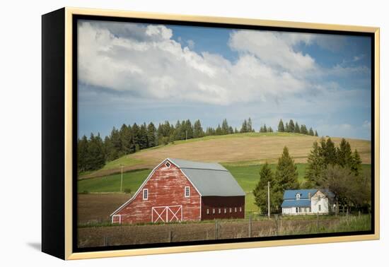Idaho, Camas Prairie, Keuterville Farm and Barn-Alison Jones-Framed Premier Image Canvas
