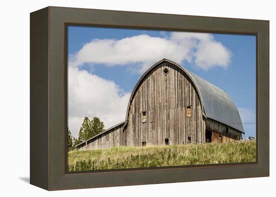 Idaho, Columbia River Basin, Camas Prairie, Old Barn-Alison Jones-Framed Premier Image Canvas