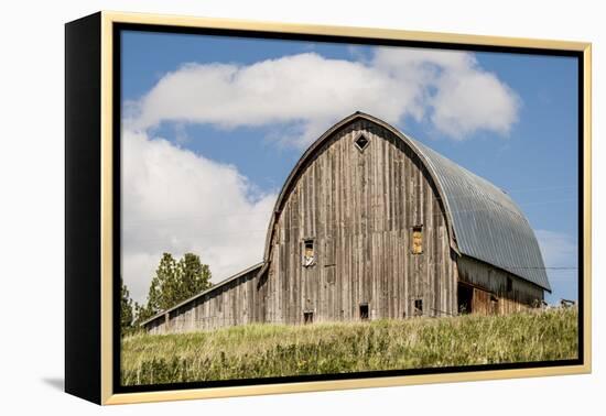 Idaho, Columbia River Basin, Camas Prairie, Old Barn-Alison Jones-Framed Premier Image Canvas