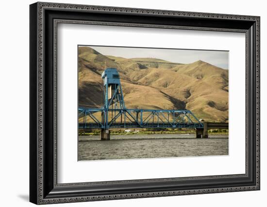 Idaho, Columbia River Basin, Hells Canyon, Bridge over the Snake River-Alison Jones-Framed Photographic Print