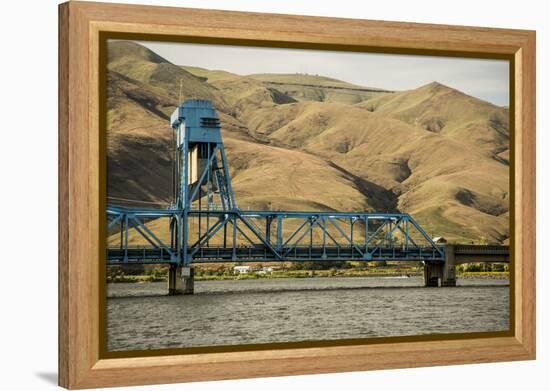 Idaho, Columbia River Basin, Hells Canyon, Bridge over the Snake River-Alison Jones-Framed Premier Image Canvas