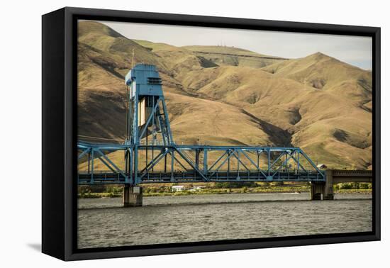 Idaho, Columbia River Basin, Hells Canyon, Bridge over the Snake River-Alison Jones-Framed Premier Image Canvas