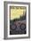 Idaho - Mountain Bike Scene-Lantern Press-Framed Premium Giclee Print