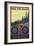 Idaho - Mountain Bike Scene-Lantern Press-Framed Premium Giclee Print