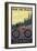 Idaho - Mountain Bike Scene-Lantern Press-Framed Art Print